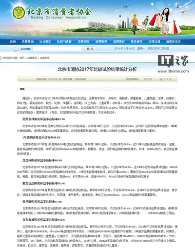 北京消协：网购商品不达标率为实体店两倍多