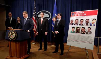 美国对九名参与国家性质活动的伊朗黑客实施制裁