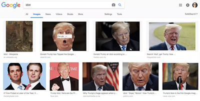 谷歌搜索“蠢货”出现特朗普？谷歌CEO回应