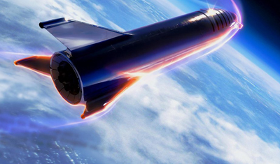 关于星际飞船如何从轨道返回大气层并着陆的问题，马斯克通过Twitter回答。据外媒报道，美国太空公司SpaceX很快就会对其首批两艘全尺寸星际飞船（Starship）原型进行一系列越来越具有挑战性的试飞，最终将搭载超重运载火箭（Super Heavy）实现首次轨道发射尝试。